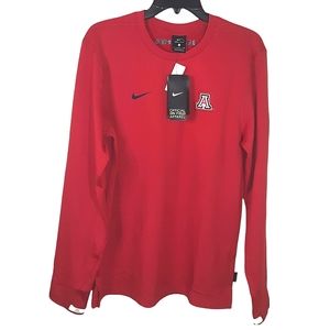 NWT Nike Arizona Wildcats On-Field DriFit Long Sleeve Shirt RED